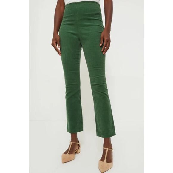 TUCKERNUCK Green Corduroy Ashford Pants Size Small $148 MSRP High Waisted *Flaw - Picture 8 of 11